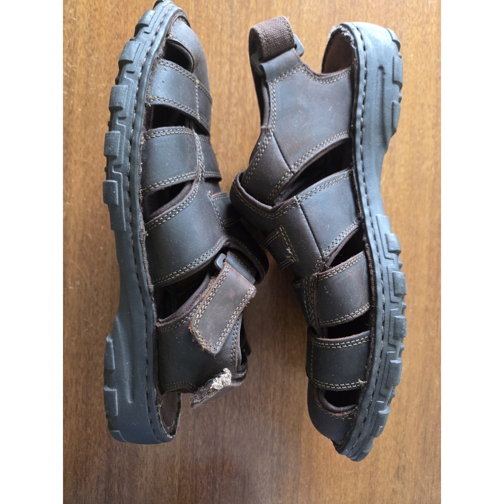 Vtg Skechers Sandals Mens 11 Closed Toe Brown 60848 Cool Summer 90s Y2k Comfort - Picture 7 of 11